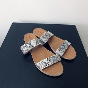 Target Black Snakeskin Sandals